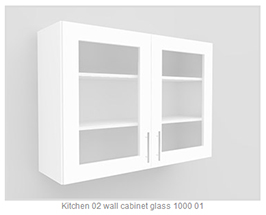 Kitchen02 Glass Cabinet