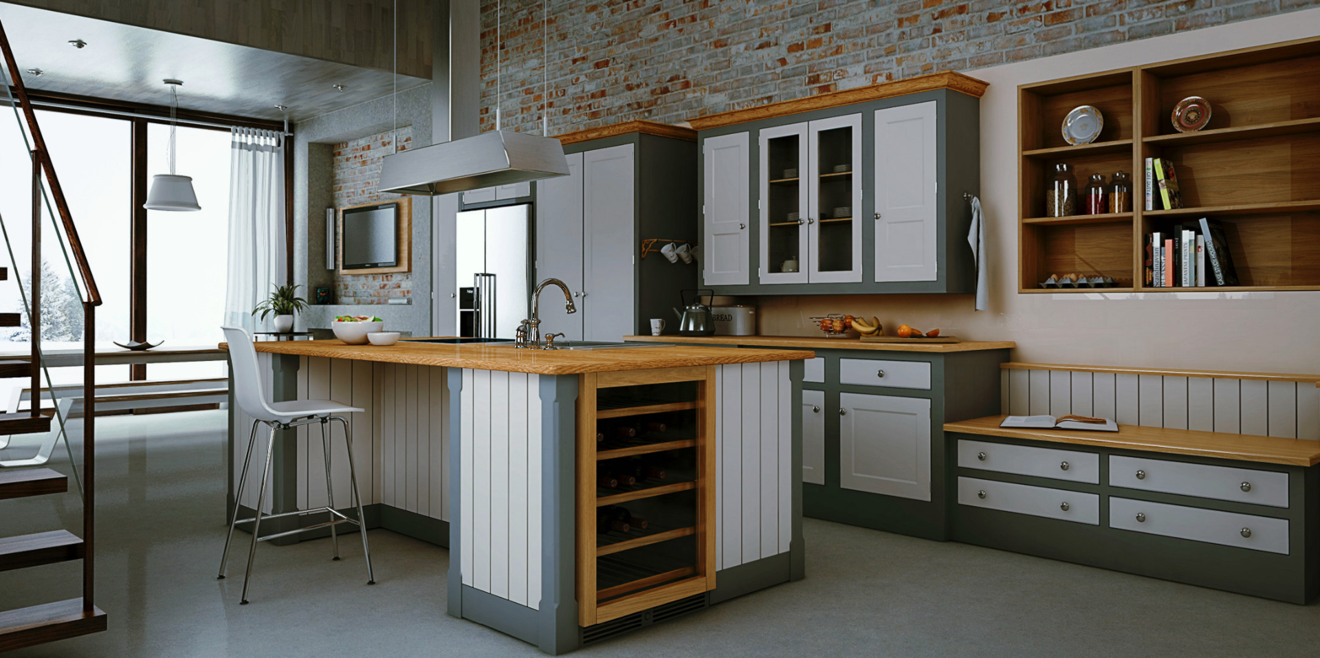 SU Podium kitchen render